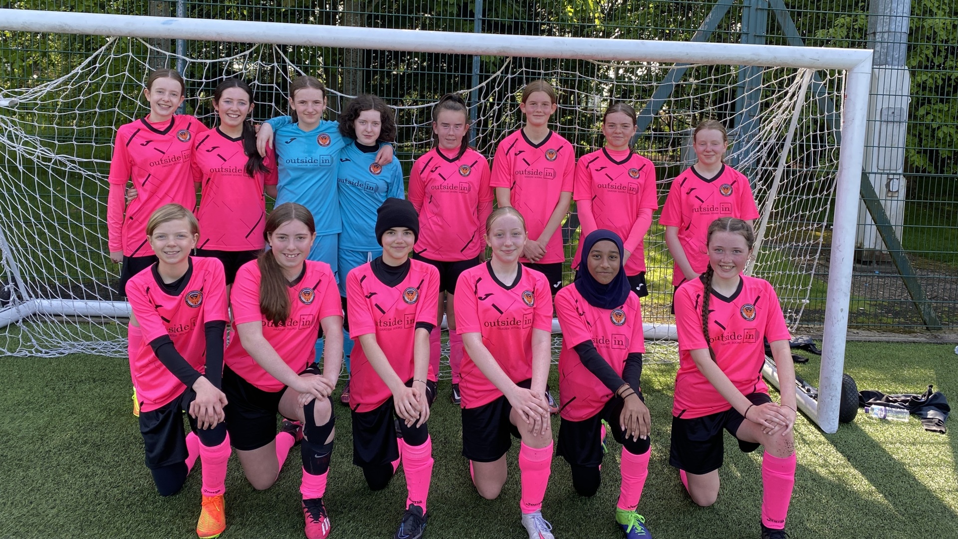 Outside In sponsor Glasgow Phoenix Girls Football Club