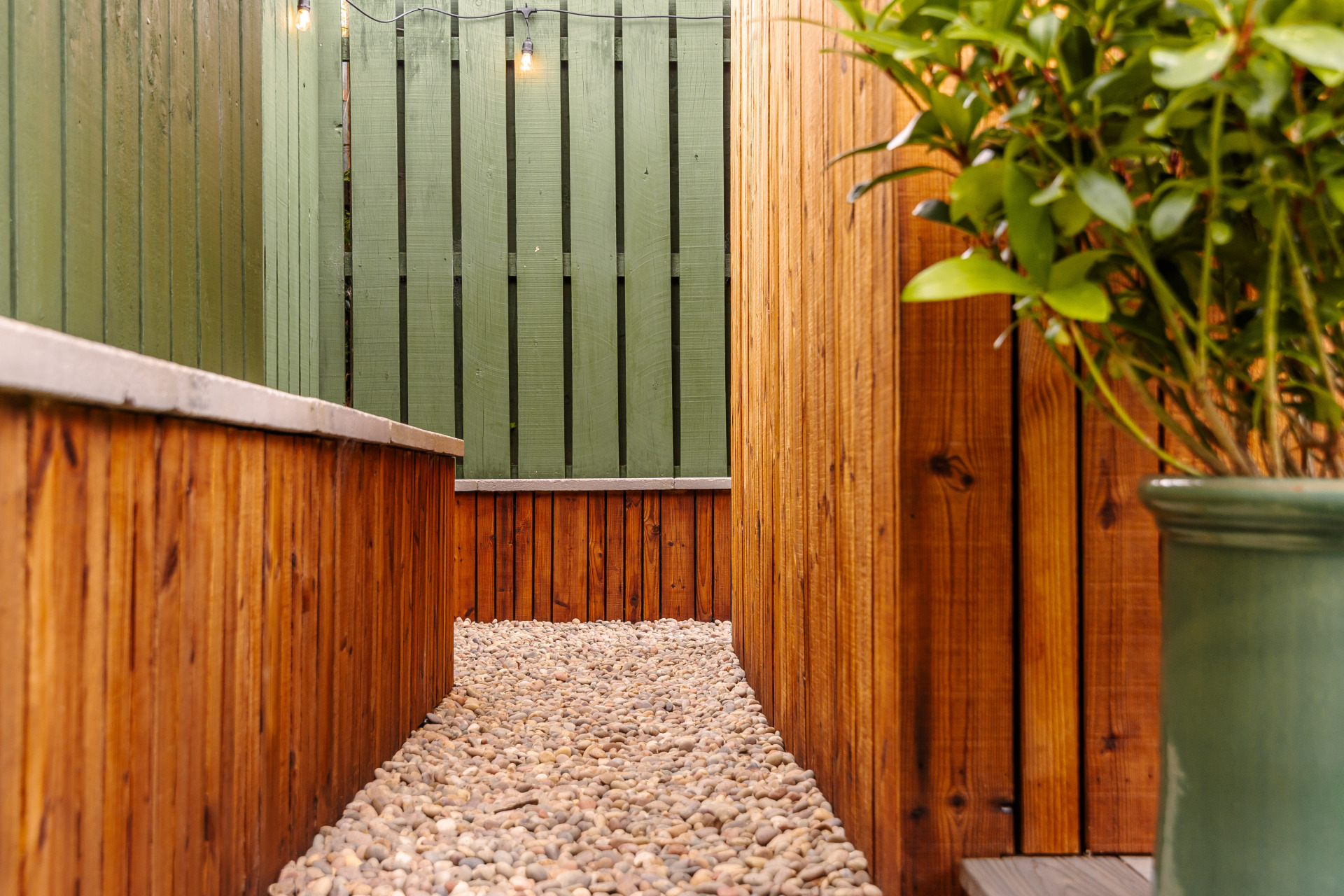 Thermowood clad retainingn walls